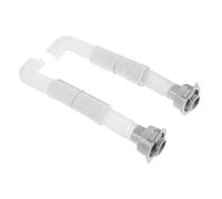 Mikikit 2 Pièces Vidange Machine à Laver Connecteurs à Angle Droit Raccord D'angle Coudé Raccords Coudés Connecteur De Tuyau D'eau Raccord De Tuyau Plastique Transparent