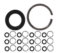 Mikikit 20 Ensembles Lot de Bagues de Retenue et Joints Toriques pour Clés à Chocs avec Douille Carrée de Rechange Durables pour Outils Pneumatiques Fixation Précise pour Arbres de Sortie
