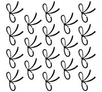 Mikikit 20 Étiquettes pour Verres à Vin en Acrylique Noir en Forme de Nœud Marque-Verres Décoratifs Réutilisables pour Mariages Fêtes et Identification Rapide des Boissons