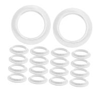 Mikikit 20 pièces Bagues de Fixation Plastique Résistant Chaleur Anneaux Adaptateurs pour Abat Jour de Lampe Kit de Réparation pour Lampes de Chevet et Salon
