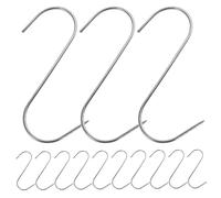 Mikikit 20 pièces Crochets de Boucherie Acier Inoxydable Lot de Crochets S pour Viande et Poisson pour Cuisine Bbq et Accrochage de Viandes