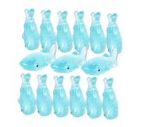 Mikikit 20 pièces Figurines Requins Résine Décorations Océan pour Aquarium Eau Douce Micro Paysage Ornements Poissons