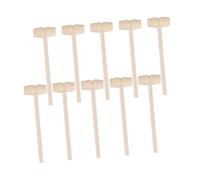 Mikikit 20 pièces Lot de Mini Maillets Bois Multifonctionnels pour Garçon Fille Jouets Marteaux Sûrs et Usage Éducatif et Décoratif