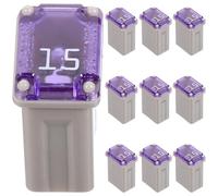 Mikikit 20 Pièces Mini Square Car Fuse Holder Inline Adapter Heat-resistant Automotive Circuit Protection For Vehicles And Systems