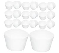 Mikikit 20 pièces Moules Pâtisserie Mousse pour Décoration de Gâteaux DIY Modèles de Cupcake Réutilisables Mousse Surface Lisse pour Peinture et Collage Accessoires pour Fête et
