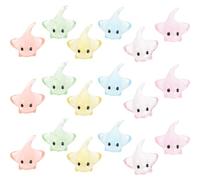 Mikikit 20 Pièces Ornement en Résine Mini Poisson Aile pour Décoration de Micro-Paysage et Aquarium, Figurine Délicate et Réaliste pour Décor Miniature Unique Couleur Aléatoire