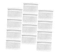 Mikikit 20 pièces Peigne Cheveux Transparent Dents Lot de Accessoire Coiffure Décoratif Mariage Peigne Mariage et Filles Insert Plastique Élégant et Pratique