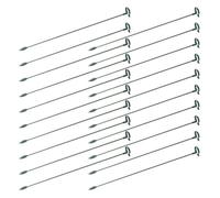 Mikikit 20 Pièces Plant Support Stakes Flexible and Resilient Climbing Plant Stakes for Indoor and Outdoor Orchids Roses Tomatoes