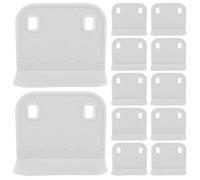 Mikikit 20 Pièces Plastic Playpen Stabilizer Bracket with Adhesive Pads Non-Skid Support Base for and Pet Playpen No Drill Fixing for Stable and Safe Fence