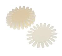 Mikikit 20 Pièces Roue D'échantillons de Nail Art Blanc Ovale en Plastique 20 Conseils, Outil Polyvalent pour Exposer Vernis à Ongles, pour Ateliers et Fêtes Artistiques