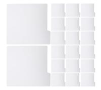 Mikikit 20 Pièces Séparateurs Plastique Résistants avec Onglets Index Organiseurs Blancs pour Boîtes Courtes et Longues Classement et Rangement Bandes Dessinées