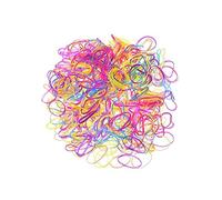 Mikikit 2000 pièces Élastiques Cheveux Colorés Garçon Fille Lot Élastique Fils Extensible pour Queue de Cheval Tresses Mixte Garçon Fille Couleur Aléatoire Couleur Aléatoire