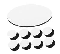 Mikikit 20paires Lot Pastilles Auto-adhésives pour Fixation pour Tapis Draps Et Objets Noir