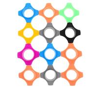 Mikikit 20pièces Anneaux de Protection Silicone Antidérapants pour Microphone à Main Anneaux Anti-roulement pour Micro sans Fil Accessoires pour Microphones Portables Couleur Aléatoire