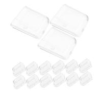 Mikikit 20pièces Cache pour Brosse à Dent Transparent Protège Tête Brosse à Dents Manuelle et Électrique Étui de Protection pour Voyage et Maison