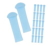 Mikikit 24 Pièces Embouts de Rechange Silicone pour Cuillères Auriculaires Souples et Légères Accessoires pour Nettoyage Visuel Du Cérumen Faciles à Installer et Réutilisables
