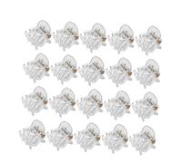 Mikikit 24 pièces Mini Pinces à Cheveux Transparentes Pearlescentes Lot de Accessoires de Coiffure pour Filles et Femmes Petites Clips Octopus Plastique Outils de Coiffure Pratiques