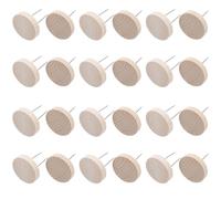 Mikikit 24 pièces Support pour Poupées Au Crochet Bois Base Élégante avec Aiguilles Simples et Doubles Socle Robuste pour Figurines et Animaux Tricotés Présentoir Polyvalent pour