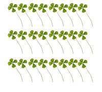Mikikit 24 Pièces Trèfle Séché Vert Naturel pour Loisirs Créatifs Matériaux Décoratifs en Résine et Décoration de Marque-Page pour Nail Art et Création Artisanale