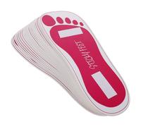 Mikikit 25 Paires de Protège-semelles Autocollants Jetables en Carton pour Bronzage Précis et Pratique, Accessoires pour Outils de Salon de Bronzage