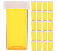 Mikikit 25 Pièces Petite Boîte à Remède en Plastique Pp 13 Drams, Porte-pilules Protecteur et Sécurisé pour Voyage, Organisateur Pratique pour Rangement de Remède
