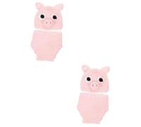 Mikikit 2ensembles Costume De Photographie Tricoté Né avec Design De De Accessoires Photo pour Capturer des Moments Précieux