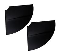 Mikikit 2Ensembles Étagères Flottantes Étagères Angle Multi Usage pour Cuisine Salon Salle de Bain