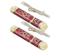 Mikikit 2ensembles Mezuzah Métal Élégant avec Parchemin Casher Décoration Juive Unique pour Maison Bénédiction Traditionnelle pour Porte et Protection du Foyer