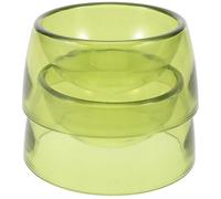 Mikikit 2pcs Gamelles Rondes en PS pour Petits Animaux comme Lapin et Écureuil, Pratique et Bien Conçues, Bol Alimentaire Vert Clair pour Nourrir Facilement