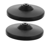 Mikikit 2pcs Pieds en Caoutchouc pour Brûleurs de Cuisinière à Gaz, Compatibles Universellement, Installation Facile, Accessoires Noirs pour Usage Cuisine