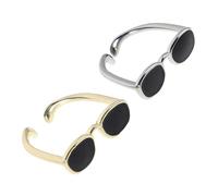 Mikikit 2pièces Bague Ajustable Style Vintage pour Femme Bague Ouverte Créative Bijou pour Couple Design Élégant et Facile à Porter