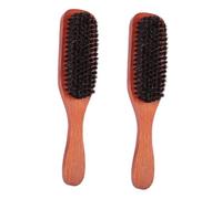 Mikikit 2pièces Brosse Plate Bois à Poils Doux Pour Cheveux Pratique Pour Coiffage Et Massage Du Chevelu Lot
