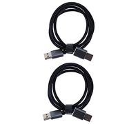 Mikikit 2pièces Câble USB Male à Male Rallonge USB pour Connexion Ordinateur Et Périphériques Câble De Données avec Connecteur