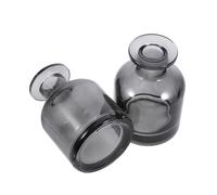 Mikikit 2pièces Flacon Diffuseur Verre De Rechargeable Contenant Cylindrique pour Diffuseur à Bâtonnets Utilisation Polyvalente chez Soi Ou Au Bureau