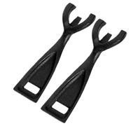 Mikikit 2pièces Fourchette à Steak Fer Pince Teppanyaki Outil Pour Barbecue Pinces Pour Poêle Réutilisable Compacte Et Légère Pour Four Et Grill