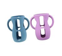 Mikikit 2pièces Manchon Silicone Pour Biberon Housse De Protection Anti-casse Compatible Avec Biberons De Marque Lot