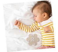 Mikikit 2pièces Panneau Bois Pour Annonce Naissance Avec Fleurs Pour Suivre Croissance Mois Décorer Chambre Notez Nom Date Naissance