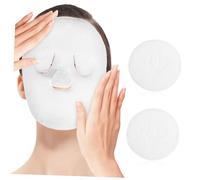 Mikikit 2pièces Serviette Chaude Compressive pour Visage et Masque Lot de Facile à Ranger Confortable