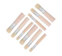 Mikikit 3 Ensembles Set de Pinceaux à Poils Naturels Bois Brosse à Peinture pour Aquarelle et Acrylique Kit Artiste pour Peinture Main