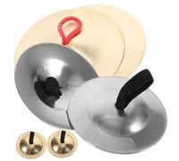 Mikikit 3 paires Cymbales à Doigts Cuivre pour Garçon Fille Ensemble de Instruments de Percussion pour Danse et Éducation Musicale Parfait pour Créer une Atmosphère Musicale Maison École