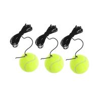 Mikikit 3 Pièces Balles Entraînement Au Tennis avec Corde de Balles Rebondissantes pour Débutants Outil de Pratique Portable pour Compétences Au Tennis Équipement Entraînement Robuste et