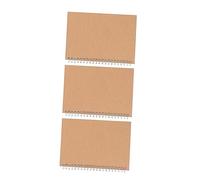 Mikikit 3 pièces Cahier Spirale avec Couverture Kraft Cahiers de Planification Quotidienne Hebdomadaire et Mensuelle pour Étudiants Fournitures Scolaires et Bureau