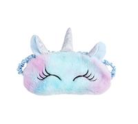 Mikikit 3 pièces de Sommeil Peluche Coloré pour Garçon Fille et Adultes Lot de Rose Bleu Cache Yeux Cartoon pour et Relaxant