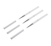 Mikikit 3 Pièces Pinceaux à Double Embout pour Nail Art Pinceaux Doux et pour Dessin Détaillé Outils Multifonctions pour Manucure Professionnelle et Salon