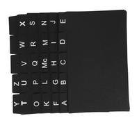 Mikikit 30 pièces Diviseurs de Cartes Index PP Robuste Organiseurs Alphabétiques pour Classement de Documents Recettes et Bibliothèque Compartiments pour Bureau et Maison