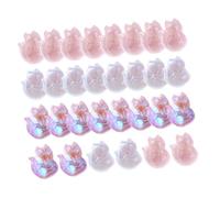 Mikikit 30 pièces Lot de Pendentifs Renard Cristal pour Fabrication de Bijoux DIY Breloques Légères et Colorées pour Bracelets Colliers Boucles Oreilles Décoration Artisanale