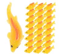 Mikikit 30 pièces Mini Goldfish Resin Figurines Aquarium Floating Fish Decorations Small Artificial Fish Accessories Bright Color Delicate Design for Creative Home and Office Decor