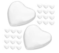 Mikikit 30 pièces Transparent Glass Nail Color Display Chart Beads For Nail Practice Holder Manicure Salon Use