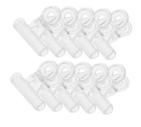 Mikikit 30pcs Clips pour Extensions D'ongles en Plastique Transparent, Pinces à Ongles Confortables et Pratiques pour Nail Art Professionnel