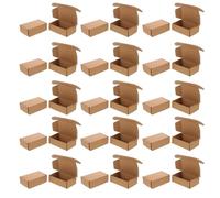 Mikikit 30pièces Lot de Boîtes Emballage Carton pour Maison de Poupée Micro Boîtes Rectangulaires pour Cadeaux Rangement et Présentation